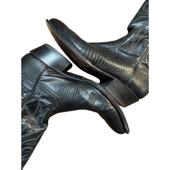 Tony Lama Western Leather Cowboy Boots Size 9.5 main image 8